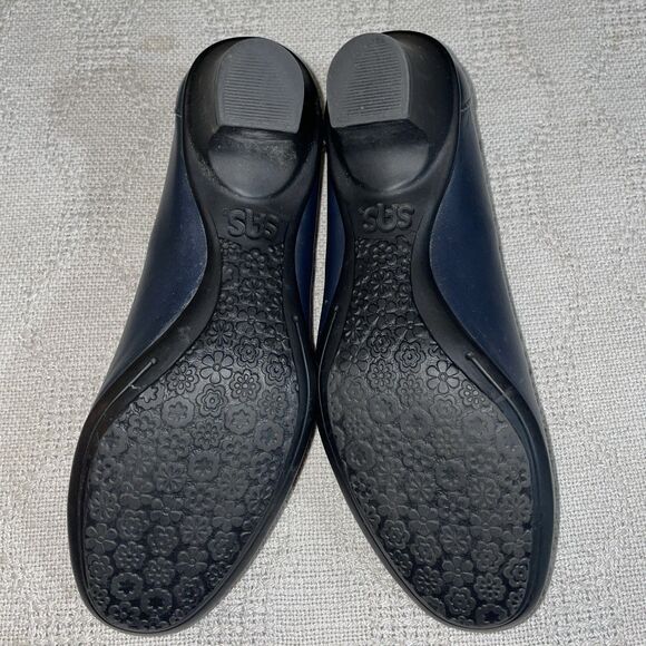 SAS Women’s Slip On Pumps Size 6 M Blue Leather Comfort Formal - Picture 6 of 12